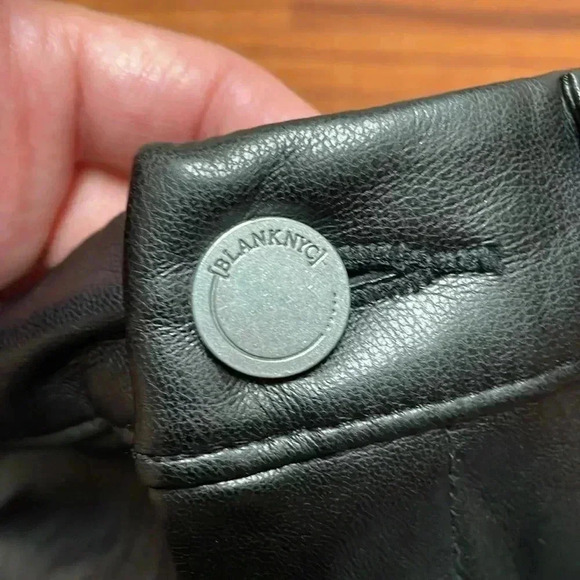 Blank NYC Need You Tonight - Leather Five-Pocket High-Rise Pants size 27 - Picture 8 of 14